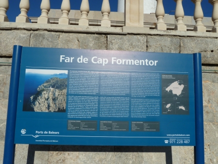 Infotafel Cap Formentor